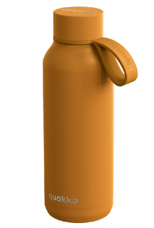 Quokka Nerezová termoláhev s poutkem Solid 510 ml - mustard