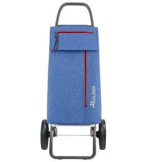 Rolser Wallaby Tweed Logic RSG2 nákupní taška na kolečkách Barva: Modrá