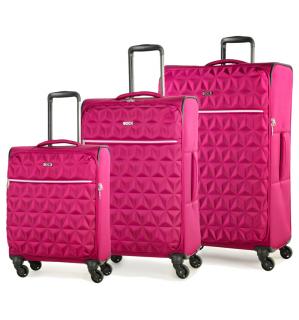 Sada cestovních kufrů ROCK TR-0207/3 - růžová 97 l / 61 l / 34 l