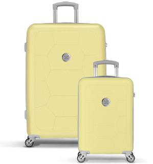 Sada cestovních kufrů SUITSUIT TR-1301/2 ABS Caretta Elfin Yellow 83 l / 31 l