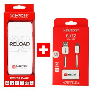 SKROSS PROMO powerbanka Reload 20 + Alarm USB kabel zdarma