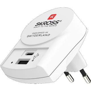 SKROSS USB nabíjecí adaptér Type-C Euro, 5400mA max.