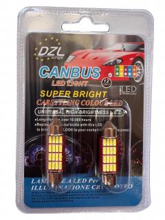 CAN-BUS sufitka bílá Super Light, 16 SMD LED, 36mm, 2ks