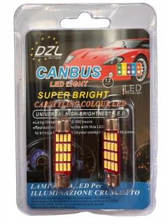 CAN-BUS sufitka bílá Super Light, 16 SMD LED, 39mm, 2ks