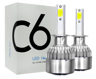 LED autožárovky C6 H1 Headlight 36W/3800lm - 2ks