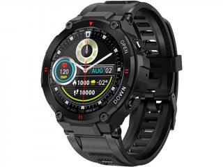 Pánské chytré sportovní vodotěsné GPS hodinky K27 Izoxis černé