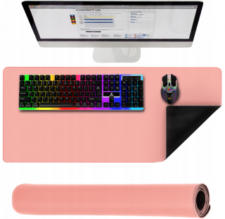 Podložka pod klávesnici a myš 90x45cm růžová