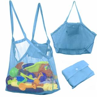 Praktická skládací taška na plážové vybavení i dětské hračky XXL modrá