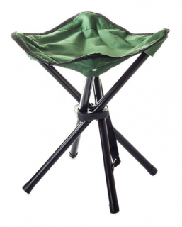 Skládací stolička čtyrnožka zelená