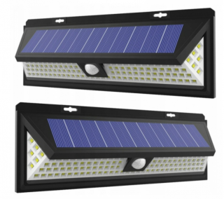 Solární osvětlení 118 LED se senzorem pohybu a soumraku