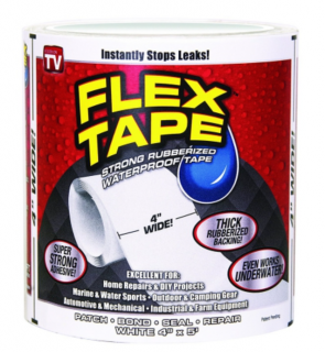Vodotěsná lepící páska Flex Tape - bílá