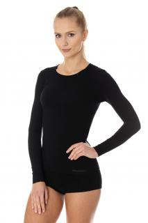 Brubeck dámské tričko s dlouhým rukávem Comfort Cotton Barva: Černá, Velikost: L
