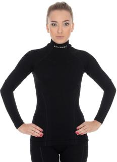 Brubeck dámské tričko s dlouhým rukávem MERINO WOOL Barva: Černá, Velikost: L