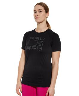 Brubeck dámské tričko s krátkým rukávem AERATE Barva: Černá, Velikost: XL