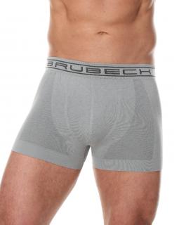 Brubeck pánské boxerky Classic Cotton Barva: Šedá, Velikost: M