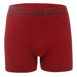 Brubeck pánské boxerky Classic Cotton Barva: Tmavě červená, Velikost: L