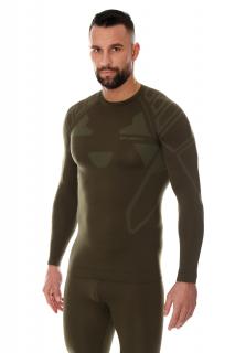 Brubeck pánské tričko s dlouhým rukávem RANGER PROTECT Barva: Khaki, Velikost: XL