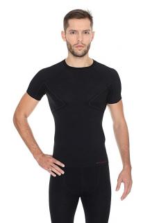 Brubeck pánské tričko s krátkým rukávem Active wool Barva: Černá, Velikost: M
