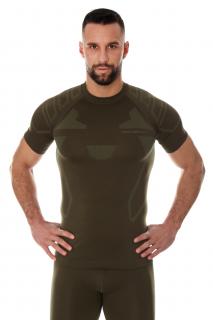 Brubeck pánské tričko s krátkým rukávem RANGER PROTECT Barva: Khaki, Velikost: XL