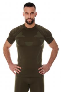 Brubeck pánské tričko s krátkým rukávem RANGER PROTECT Barva: Khaki, Velikost: XXL