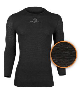 Brubeck UNISEX tričko s dlouhým rukávem Multifunctional Barva: Grafitová, Velikost: XL