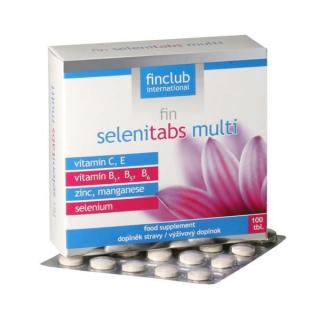 Finclub Selenitabs multi, selen obohacený o vitamíny a minerály 60 tablet