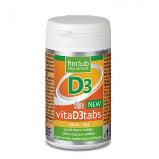 Finclub VitaD3tabs New -  vitamín D3 120 tablet