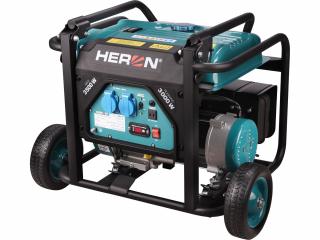 HERON 8896140 (elektrocentrála benzínová, 7,4HP/3,5kW, podvozek)