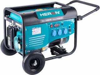 HERON 8896413 (elektrocentrála benzínová 13HP/5,5kW, pro svařování, podvozek)