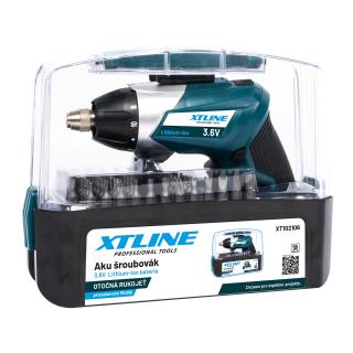 XTLINE XT102106 (Aku šroubovák 3,6 V + příslušenství 55 dílů)
