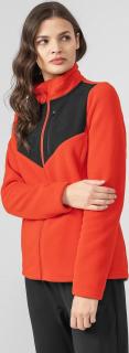 Dámská mikina 4F AW21 TFLEF025 oranžová Barva: Oranžová, Velikost: XL