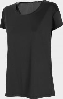 Dámské funkční tričko 4F TSDF304 Černé Barva: Černá, Velikost: L