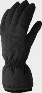 Dámské lyžařské rukavice 4F H4Z22-RED001 černé Barva: Černá, Velikost: M