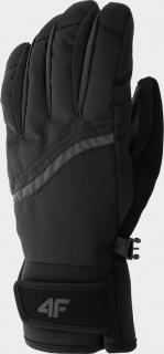 Dámské lyžařské rukavice 4F H4Z22-RED004 černé Barva: Černá, Velikost: L