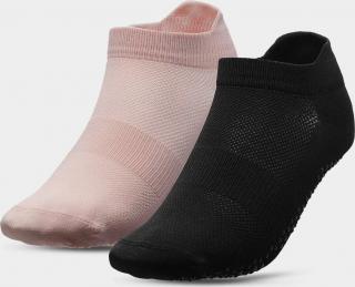 Dámské sportovní ponožky 4F SOD209 Růžové, černé Barva: Růžová, Velikost: 39_42