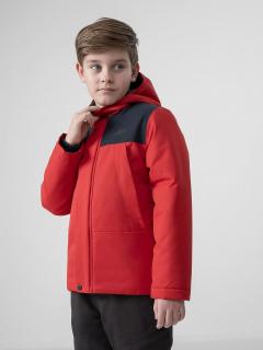 Dětská bunda 4F J4Z21-JKUM201 červená Barva: Červená, Velikost: 128