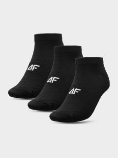 Pánské kotníkové ponožky 4F SOM301 Černé (3 páry) Barva: Černá, Velikost: 39_42