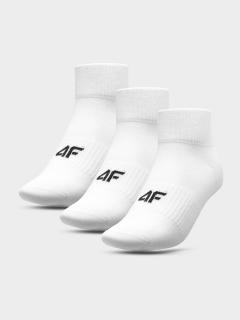 Pánské ponožky 4F SOM302 Bílé (3páry) Barva: Bílá, Velikost: 43_46