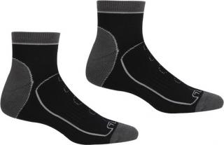 Pánské ponožky Regatta RMH044 Samaris TrailSock 599 černé Barva: Černá, Velikost: 39_42