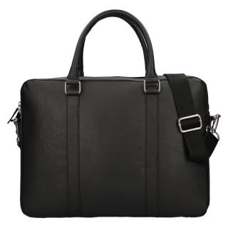 Business taška kožená Lagen 120621, černá