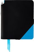 Cross linkovaný zápisník Jot Zone Large Black/Bright Blue + kuličkové pero