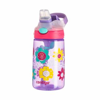 Dětská lahev Contigo Autospout HL James 420 lila s kvítky