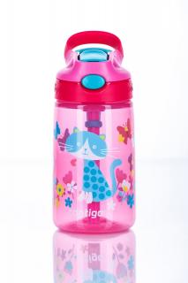 Dětská lahev Contigo Autospout HL James 420 růžová s kočičkou