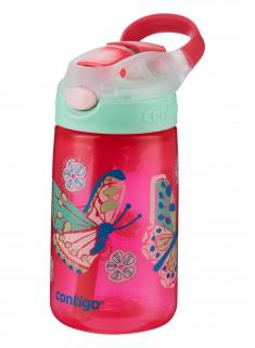 Dětská lahev Contigo Autospout HL James 420 růžová s motýlky