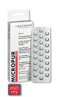 Dezinfekční tablety k čištění vody na cestách Micropur Forte MF 1T