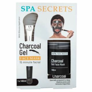Gelová pleťová maska s aplikátorem SPA Secrets Charocal (Gel Face Mask) 140 ml