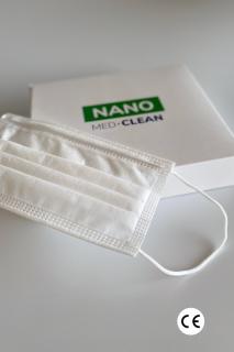 Nano Medical Nanovlákenná rouška Nano Med.Clean bílá 10 ks