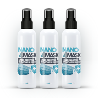 Nanolab NANO 4MASK nástřik nanostříbra na bavlněné roušky 100 ml