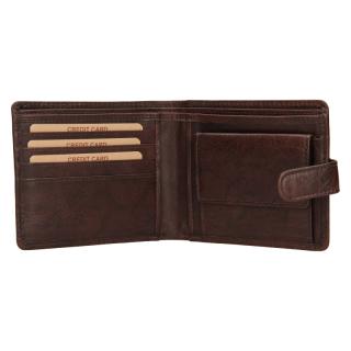 Pánská peněženka kožená, Lagen E-1036 tmavě hnědá