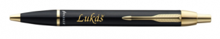 Parker Royal I.M. Black GT, kuličkové pero - včetně gravírování  + semišový obal ZDARMA